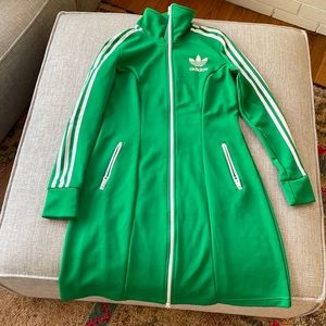 ADIDAS LONG ZIP UP SHIRT/ JACKET GREEN 💚